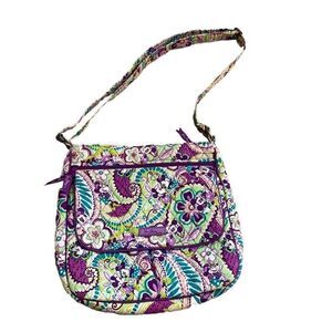 Vera Bradley Disney Plums Up Mickey and Minnie Hipster Crossbody Bag